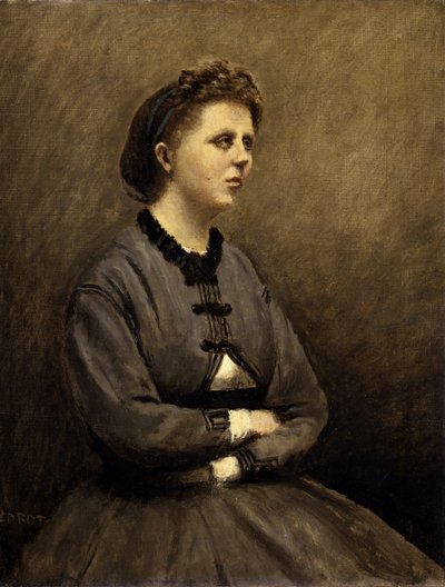 Mme de Larochenoire, moglie del pittore da Jean Baptiste Camille Corot